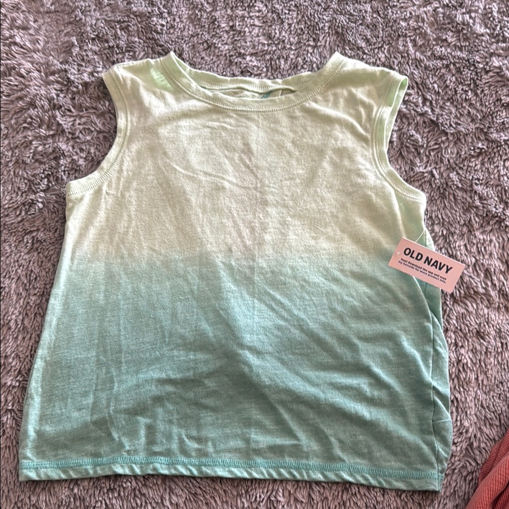Old Navy Kids Green Ombre Tank Top